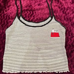 Forever 21 cotton cartoon crop top
